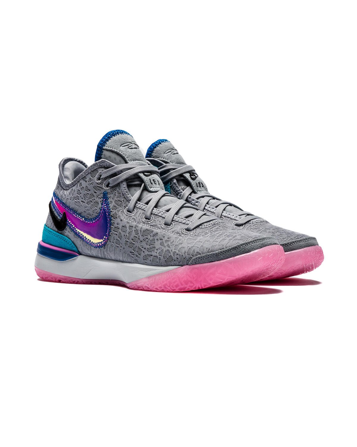 Grey and best sale pink lebrons